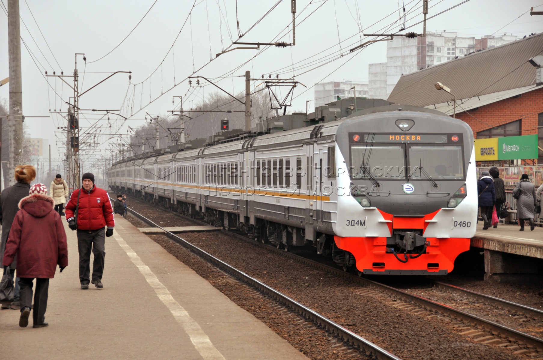 Новодачная станция. Каналстрой орудьево. Эд4м на вокзале. Эп2д-0094. Эд4.