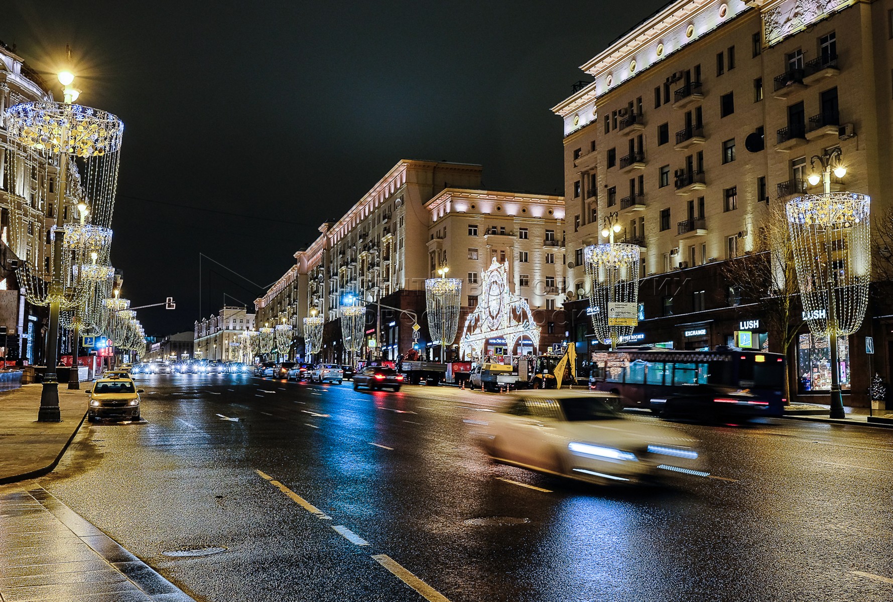 тверская улица новогодняя москва