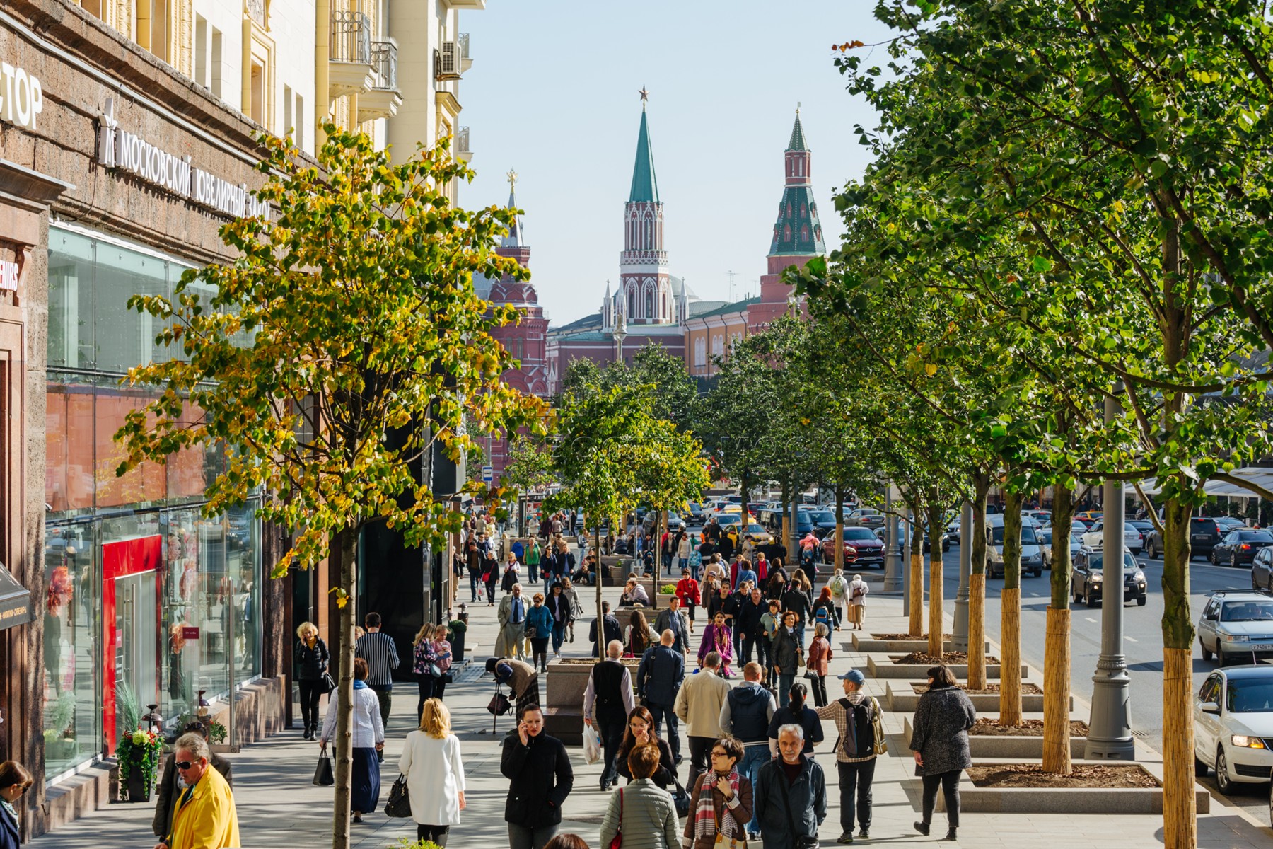 5 улиц москвы. Тверская улица Озеленение. Озеленение Тверской улицы. Тверская улица аллея. Пешеходная улица с деревьями.