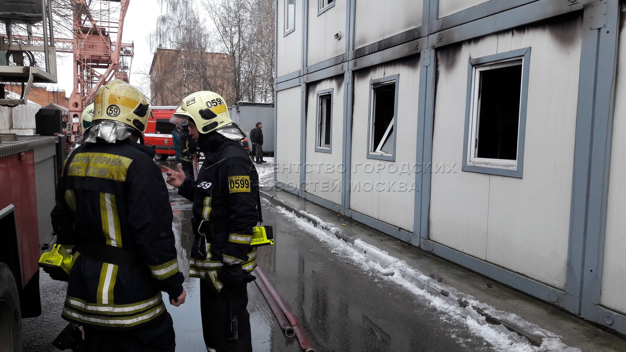 Противопожарная перегородка в бытовом Городке