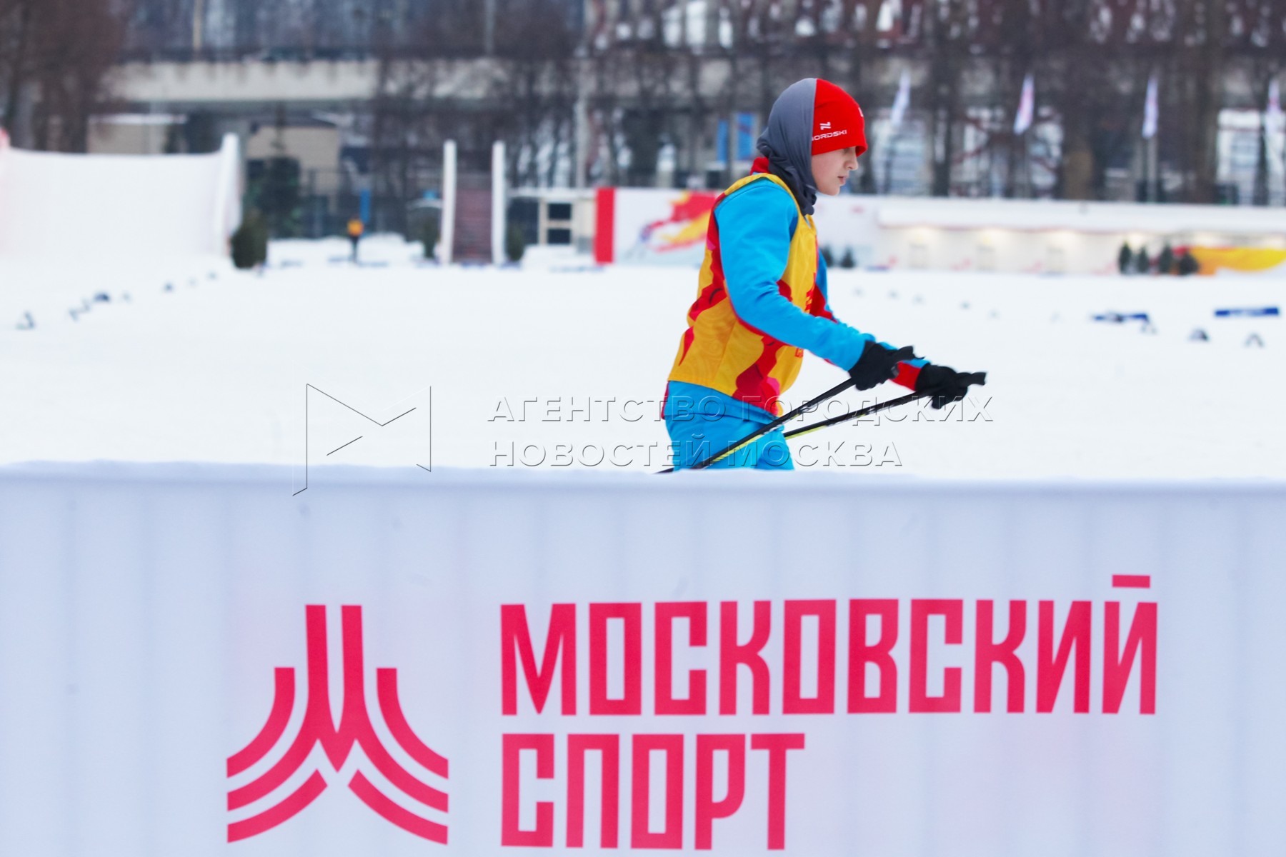 Лыжно-биатлонная трасса в Лужниках Москва