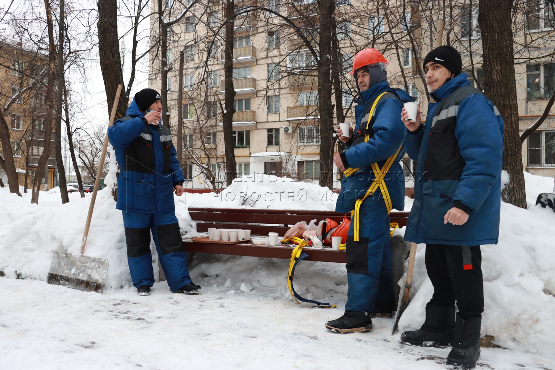 Лефортово уборка снега