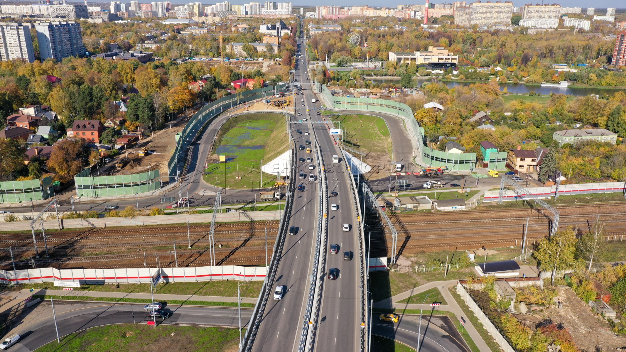 Мытищи ярославское шоссе. Ярославское шоссе. Транспортное строительство. Развязка на Ярославском шоссе и МКАД. Фрунзе.