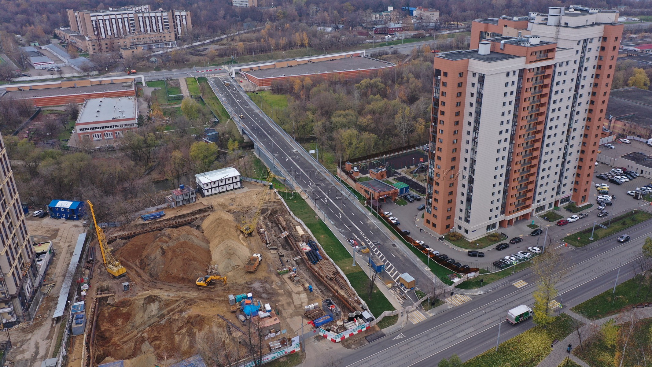 Мост Краснобогатырская проспект ветеранов