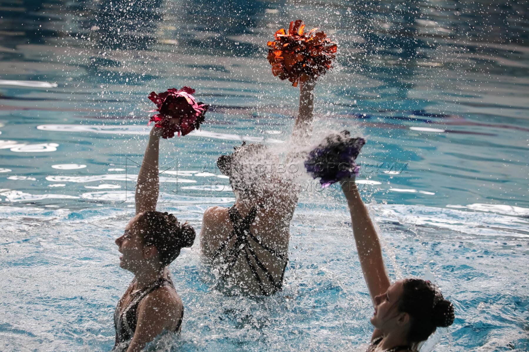 Synchronised swimming Barcelona 14 July 2003