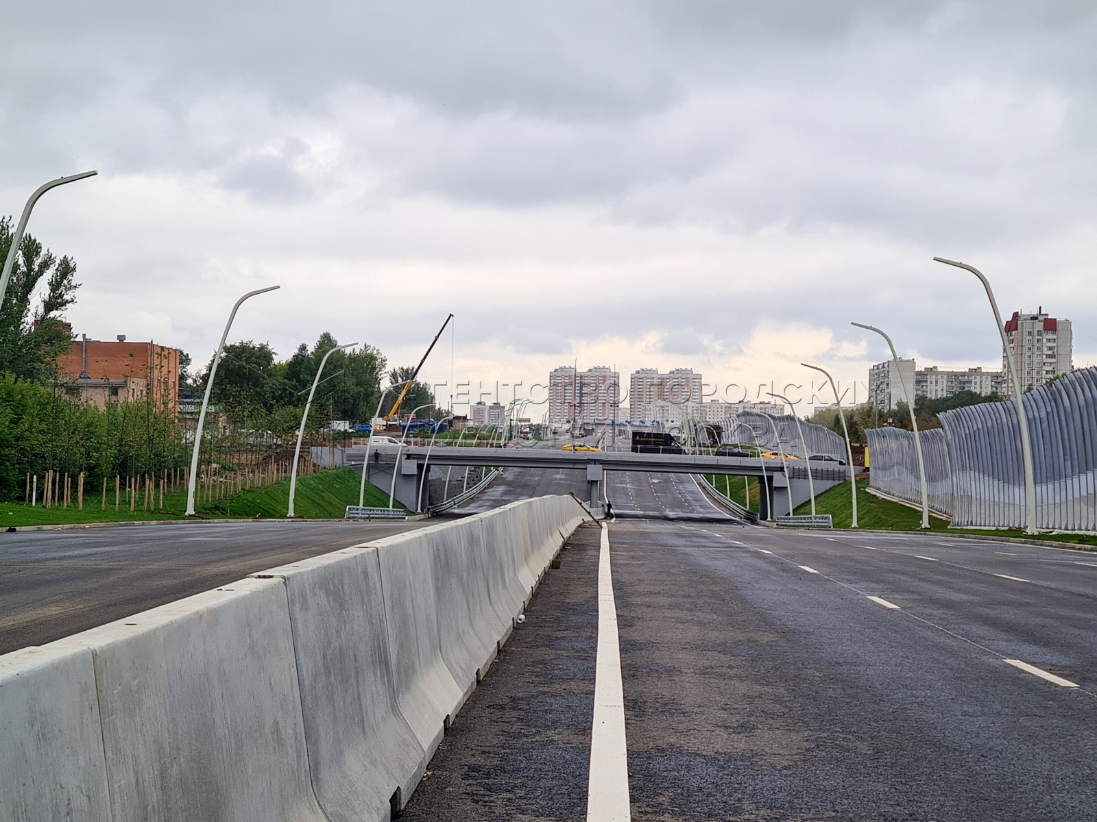 Эстакада Южного участка Московского скоростного диаметра