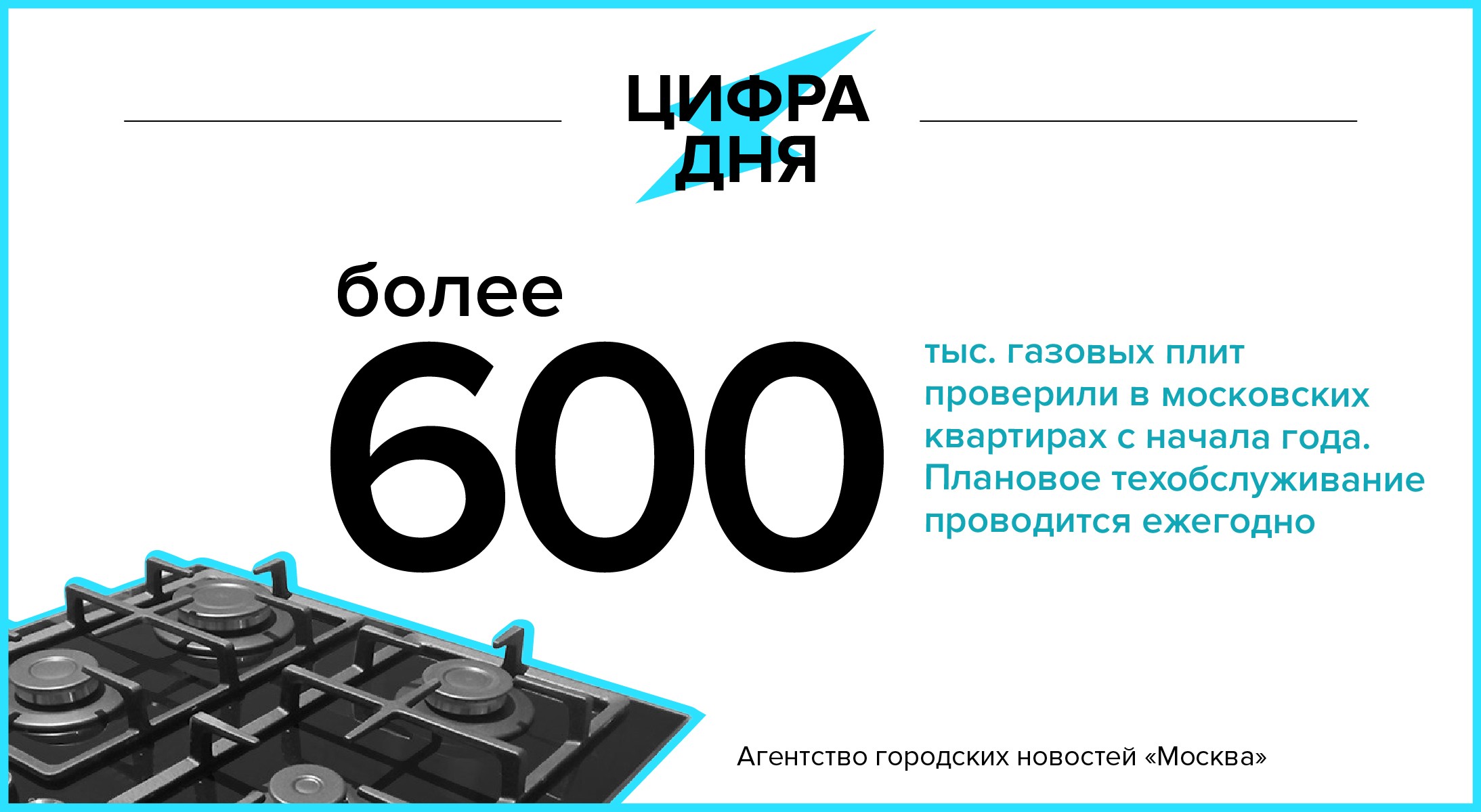 Цифра дня 8 июня: Более 600 тыс. газовых плит проверили в московских  квартирах с начала года - Агентство городских новостей «Москва» -  информационное агентство